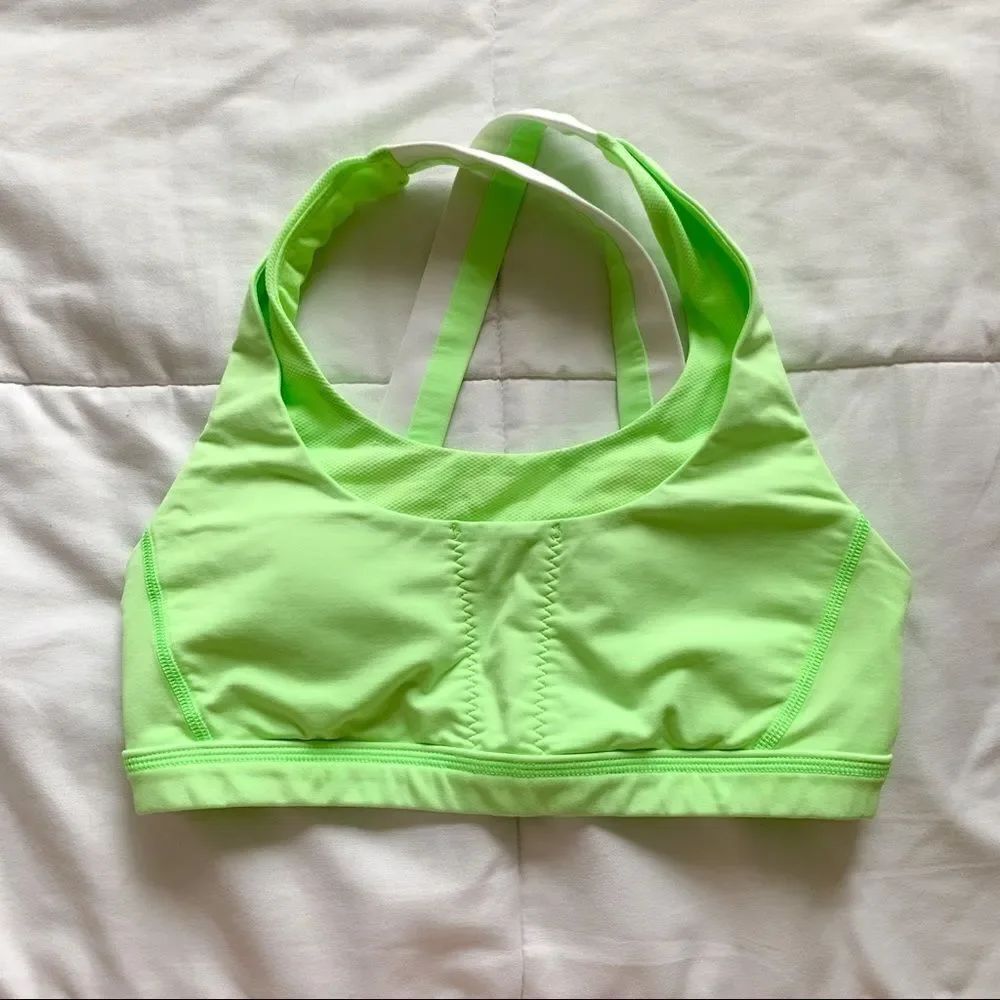 Lululemon Athletica Neon Green Sports Bra